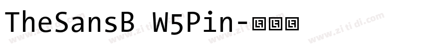 TheSansB W5Pin字体转换